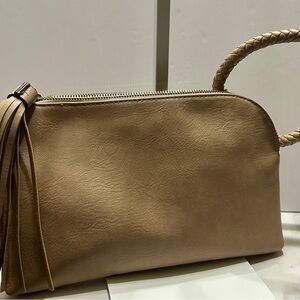 Cuff Handle Tassel Wristlet Clutch